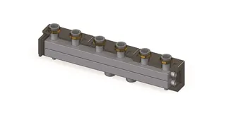 Гребёнка, SMARTBOX 3.5, DN25, 1 1/2", 5 контуров, размер отвода-1 1/2", 3,5 м3/ч