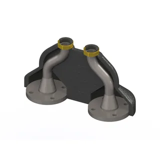 Комплект переходных фланцев DN65 PN10 / DN50 PN10 — иконка