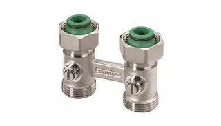 Узел нижнего подключения Simplex Standard Line D2/50 прямой, 3/4x3/4" c конусными вставками 3/4" (ст.арт. SX 10015)