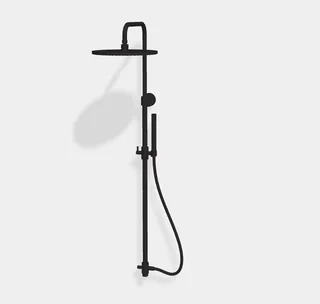 Душевая стойка, Fima Carlo Frattini, Shower column, цвет-чёрный матовый