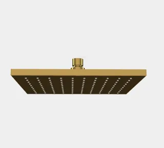Верхний душ, Fima Carlo Frattini, Showerhead, 250*250, цвет-золото