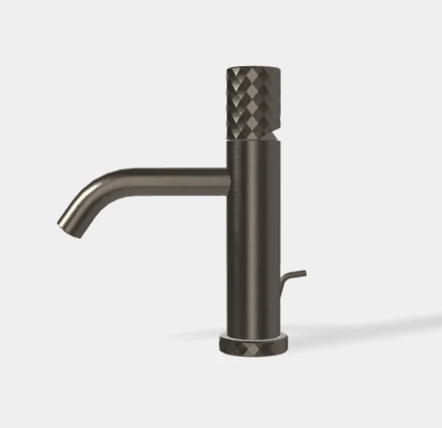 Смеситель для раковины, Fima Carlo Frattini, Spillo Tech, X COLLECTION, цвет-брашированный черный хром