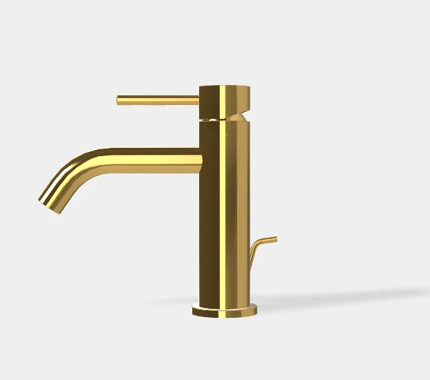 Смеситель для раковины, Fima Carlo Frattini, Spillo Up, цвет-золото