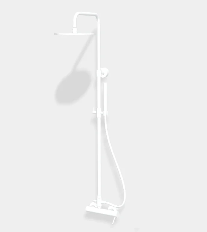 Душевая стойка, Fima Carlo Frattini, Shower column, цвет-белый матовый