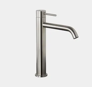 Смеситель для раковины, Fima Carlo Frattini, Spillo Steel, XS, цвет-нержавеющая сталь