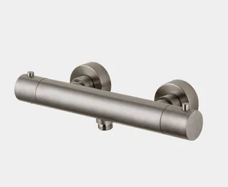 Смеситель для душа, Fima Carlo Frattini, Spillo Steel, на 2 потребителя, цвет-Inox