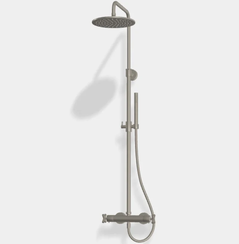 Душевая стойка, Fima Carlo Frattini, цвет-Brushed Nickel
