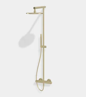 Душевая стойка, Fima Carlo Frattini, Shower column, цвет-шампань брашированная