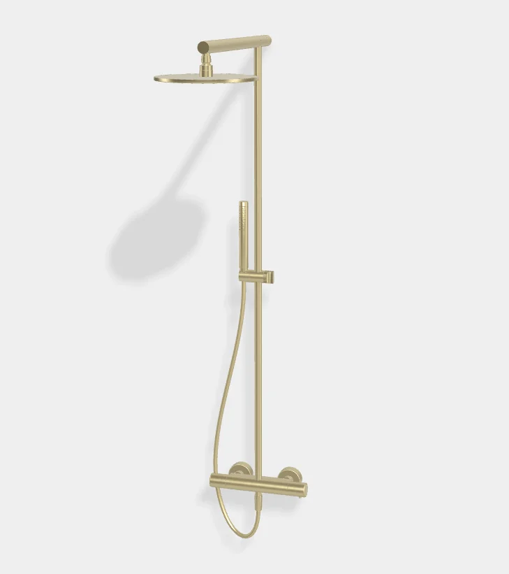 Душевая стойка, Fima Carlo Frattini, Shower column, цвет-шампань брашированная
