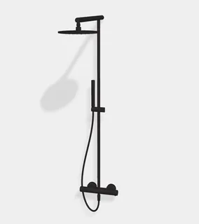 Душевая стойка, Fima Carlo Frattini, Shower column, цвет-черный матовый — иконка