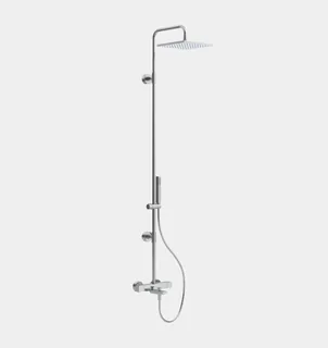 Душевая стойка, Fima Carlo Frattini, Shower column, цвет-брашированный никель