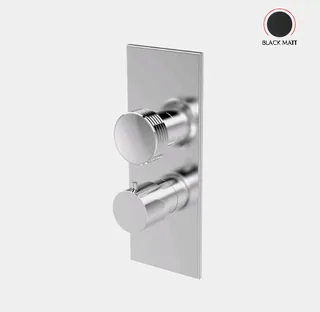 Смеситель для душа, Fima Carlo Frattini, Fimatherm, на 2/3 потребителя, цвет-черный матовый