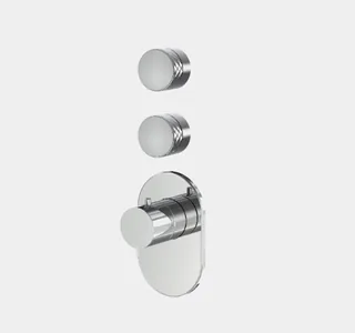 Смеситель для душа, Fima Carlo Frattini, Fimatherm, G COLLECTION, на 2 потребителя, цвет-золото