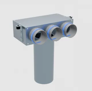 Пленум, Flexag FL-PCP-125/90x3, вентиляционный потолочный, D125, на 3 выxода FLD — иконка