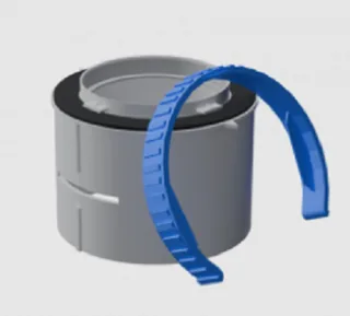 Фланец соединительный Flexag, DN 75, цвет серый