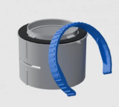 Фланец соединительный Flexag, DN 75, цвет серый
