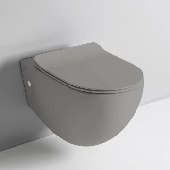 Унитаз + сиденье, Artceram, File 2.0, подвесной, шгв 370*530*370, цвет-Grey Olive