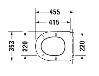 Сиденье для унитаза, Duravit, Qatego, шг 369*463, цвет-альпийский белый (ПРОДАЕТСЯ ТОЛЬКО В КОМПЛЕКТЕ С ОСНОВНЫМ ИЗДЕЛИЕМ) — изображение 2