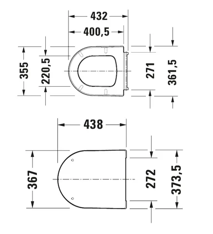 Сиденье для унитаза, Duravit, Balcoon, шг 355*432, с микролифтом, DuraShield, цвет-Clay terra matt (ПРОДАЕТСЯ ТОЛЬКО В КОМПЛЕКТЕ С ОСНОВНЫМ ИЗДЕЛИЕМ) — изображение 1