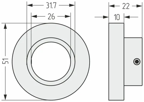 Накладка маскировочная, Сунержа, шгв 51*22*51, нержавеющая сталь, d 26, цвет-шампань — изображение 1