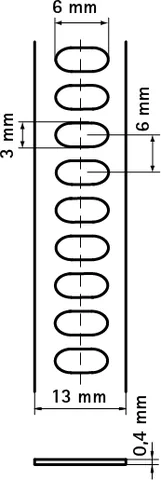 Монтажная лента, BIS IKS-2000, (нерж.), 13x0,4 мм, бокс 20 м — изображение 1