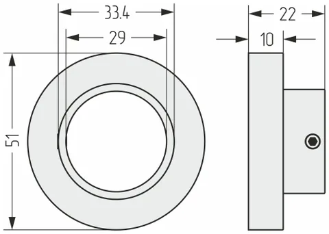 Накладка маскировочная, Сунержа, шгв 51*22*51, нержавеющая сталь, d 29, цвет-золото — изображение 1