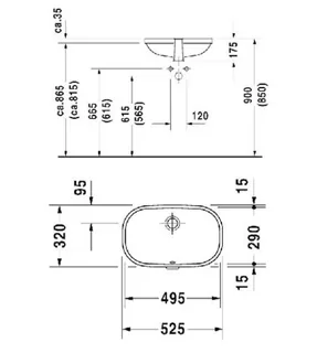 Раковина, Duravit, D-Code, шгв 495*290*175, цвет-белый — изображение 1