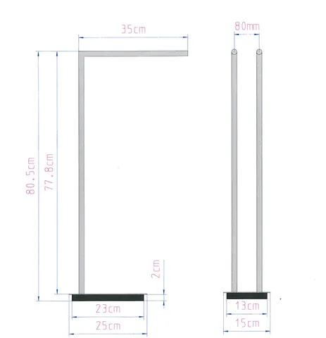 Полотенцедержатель, Decor Walther, STRAIGHT 2, шгв 150*382*805, цвет-хром — изображение 1