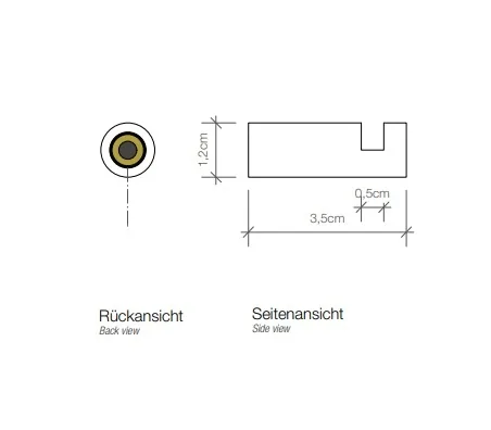 Крючок, Decor Walther, MIKADO, HAK1, шгв 12*35*12, цвет-хром — изображение 1