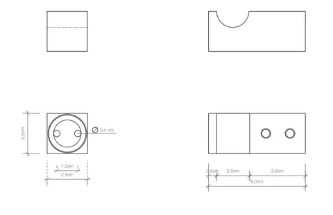 Крючок, Decor Walther, CORNER, шгв 15*30*15, цвет-хром — изображение 1