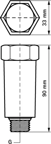 Заглушка монтажная, BISMAT, 1/2", упаковка 50 шт — изображение 1