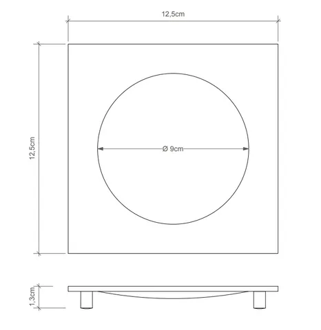 Мыльница, Decor Walther, DW, шгв 125*125*10, цвет-хром — изображение 1
