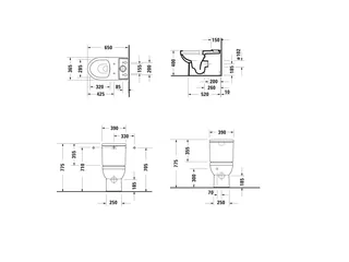 Сливной бачок, Duravit, Durastyle, шг 390*170, цвет-белый — изображение 1