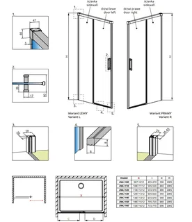 Неподвижная стенка, Radaway, Idea 8, шв 503*2005, цвет стекла-прозрачный, Easy Clean — изображение 1