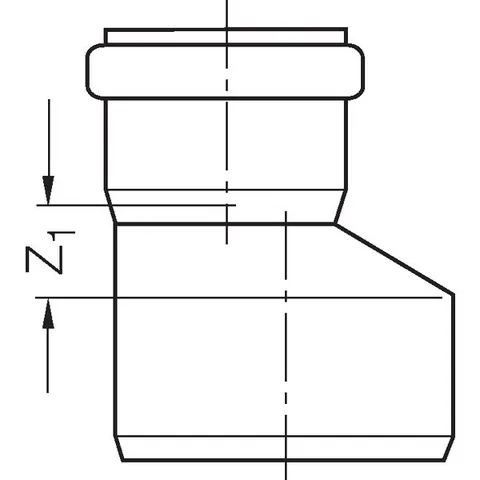 Переходник, 125, 110, PP (полипропилен) — изображение 2