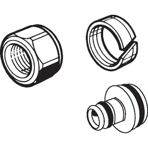 Резьбозажимное соединение, НГ ЕК, 3/4", 14 x 1,5, латунь — изображение 1