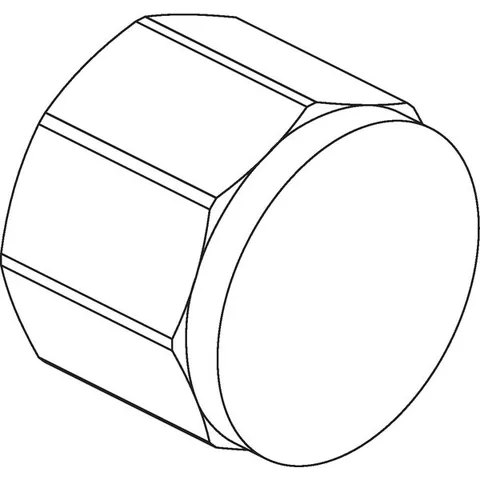Заглушка, В, 3/4", бронза (RX), для гребёнок — изображение 1