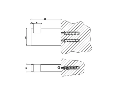 Крючок, Gessi, Rettangolo, шгв 15*60*35, цвет-хром — изображение 1