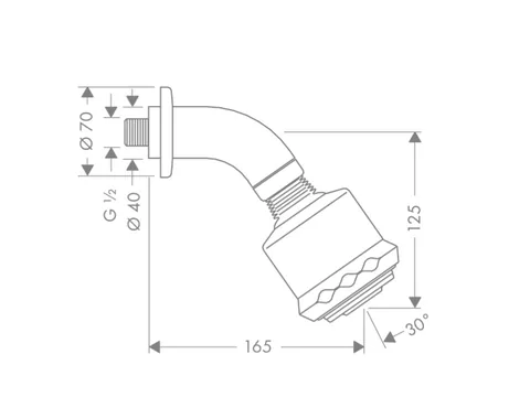 Верхний душ, Hansgrohe, Clubmaster, шг 85*165, цвет-хром — изображение 1