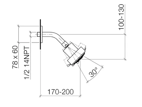 Верхний душ, Dornbracht, Imo, шгв 92*200*92, цвет-хром — изображение 1