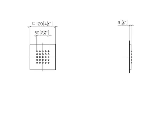 Боковой душ, Dornbracht, Series–various, WATER POINTS, цвет-платина — изображение 1