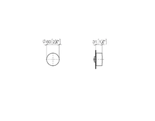 Вентиль, Dornbracht, Series specific, запорный, 1/2", цвет-хром — изображение 1