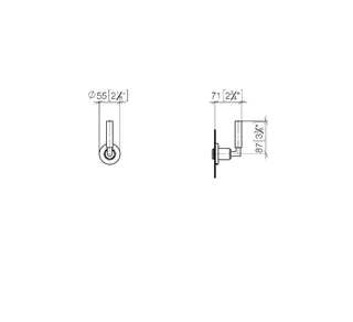 Вентиль, Dornbracht, Tara, запорный, 3/4", цвет-хром — изображение 1