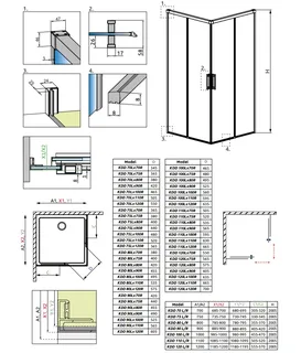 Дверь, Radaway, Idea KDD, шв 1000*2005, петли-слева, хром, цвет стекла-прозрачный, Easy Clean — изображение 1