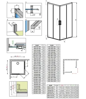 Дверь, Radaway, Idea KDD, шв 1100*2005, петли-слева, черный, цвет стекла-прозрачный, Easy Clean — изображение 1