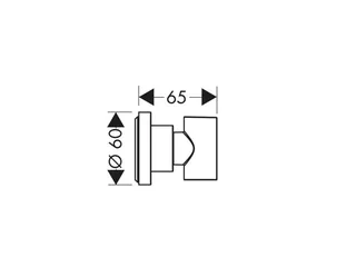 Держатель для ручного душа, Axor, Axor Citterio, шгв 60*65*60, цвет-шлифованный никель — изображение 1
