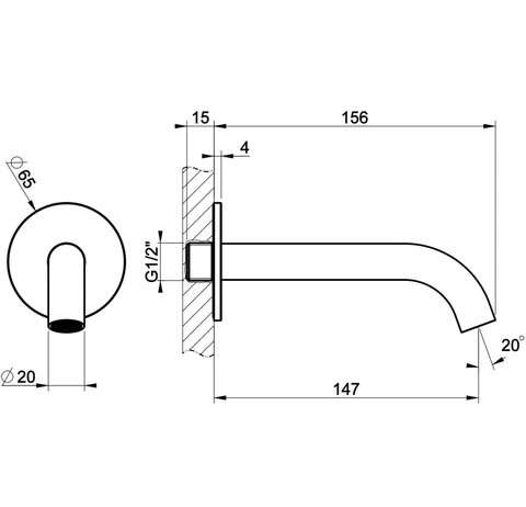 Излив, Gessi, 316 Bath-Shower, цвет-Black Metal Brushed PVD — изображение 1