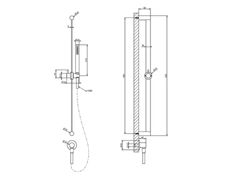 Душевой гарнитур, Gessi, Shower316, цвет -Steel Brushed — изображение 1