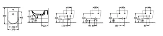 Биде, Villeroy&Boch, Antao, подвесной, шгв 375*560*270, CeramicPlus, цвет-альпийский белый — изображение 1
