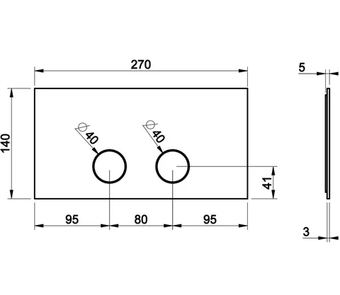 Клавиша смыва, Gessi, для унитаза, шгв 270*5*140, цвет-Brushed Brass PVD — изображение 1